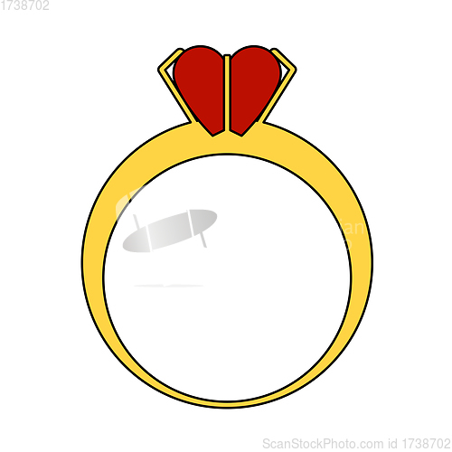 Image of Valentine Heart Ring Icon