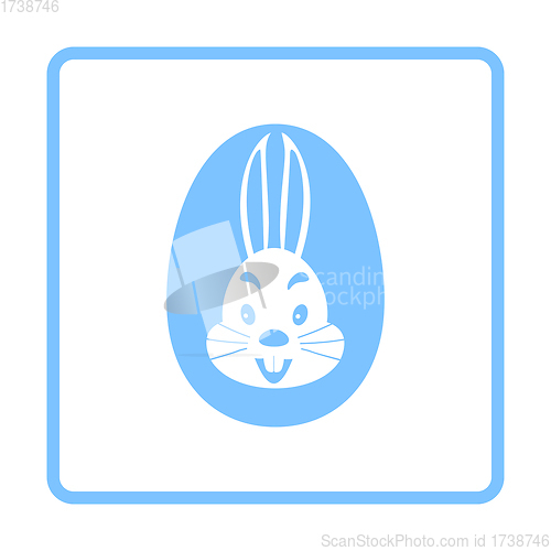 Image of Easter Egg With Rabbit Icon