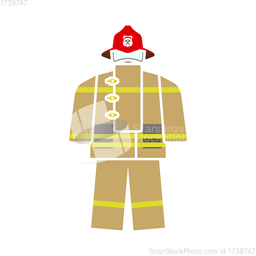 Image of Fire Service Uniform Icon