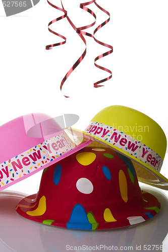 Image of colorful new year hats