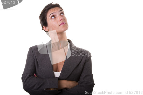 Image of businesswoman thinking