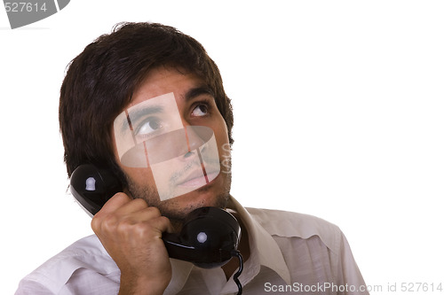 Image of Talking on the telephone