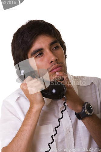 Image of Talking on the telephone