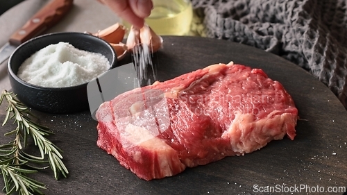 Image of fresh raw beef steak 