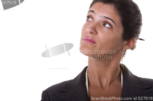 Image of businesswoman thinking