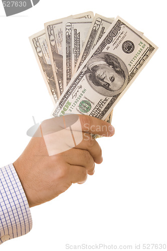 Image of Dollar bills in the hand