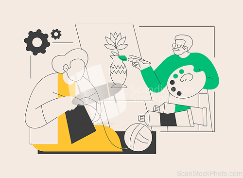 Image of Activities for seniors abstract concept vector illustration.