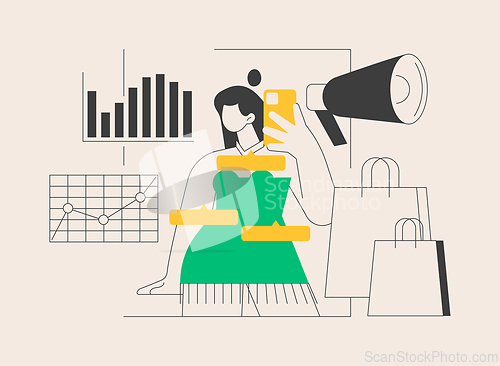 Image of Fashion blog abstract concept vector illustration.