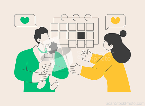 Image of Parental leave abstract concept vector illustration.