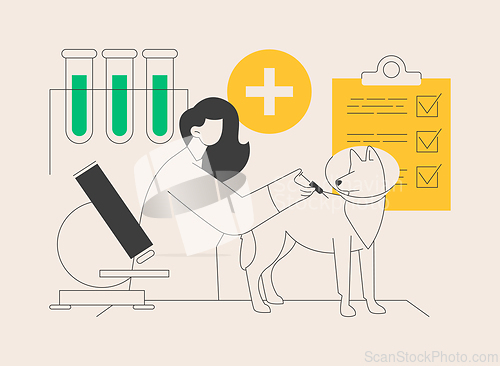 Image of Vet clinic abstract concept vector illustration.