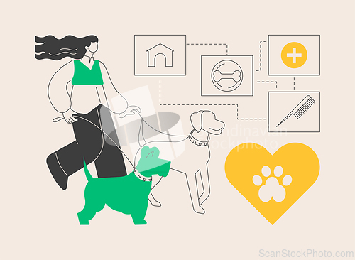 Image of Pet services abstract concept vector illustration.