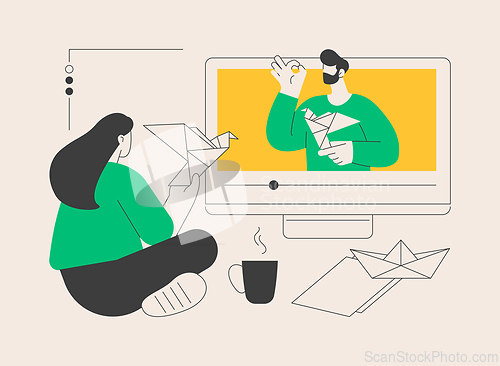 Image of How-to videos abstract concept vector illustration.