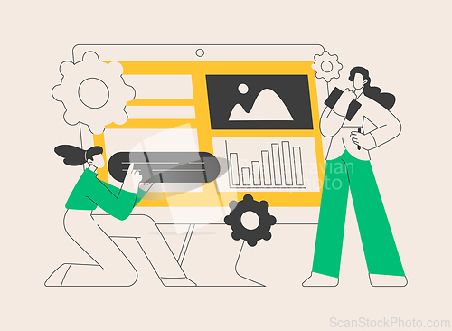 Image of Content aggregator abstract concept vector illustration.