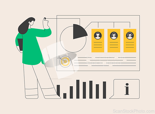 Image of Audience segmentation abstract concept vector illustration.