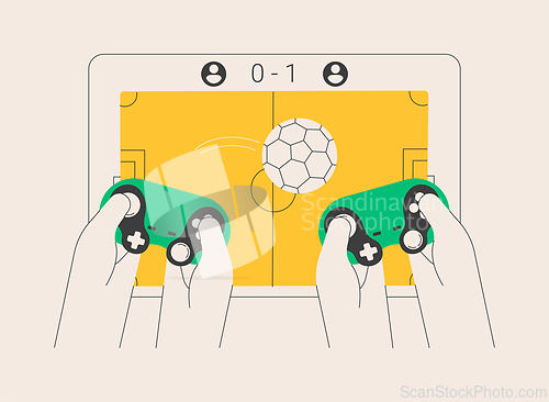 Image of Sports games abstract concept vector illustration.