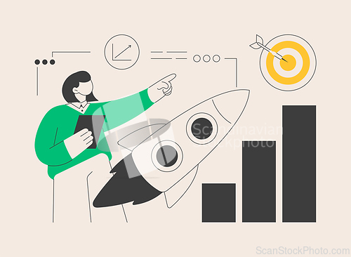 Image of Data initiative abstract concept vector illustration.