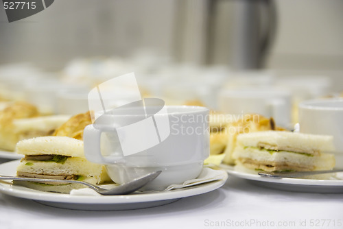 Image of Coffee and sandwich