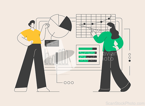 Image of Dashboard service abstract concept vector illustration.