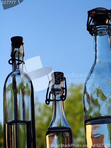 Image of Bottles of water