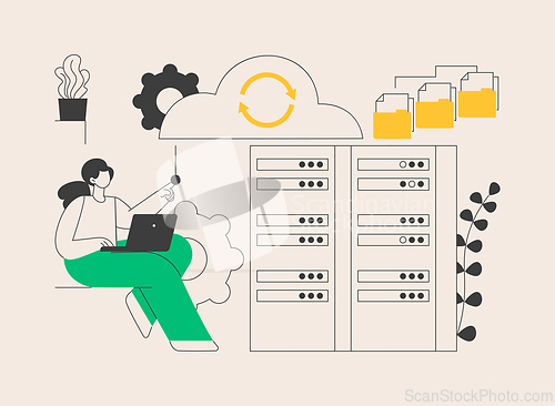 Image of Big data engineering abstract concept vector illustration.