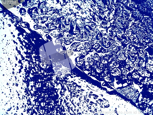 Image of Blue abstract - water and oil