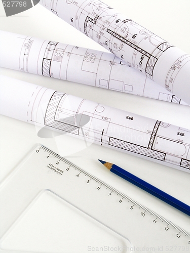 Image of architectural sketch of house plan