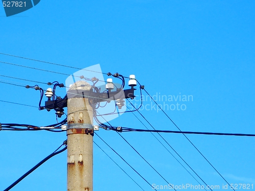 Image of Old  power pole