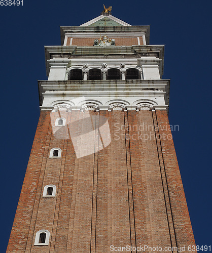 Image of St Mark campanile in Venice