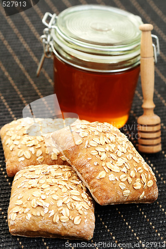 Image of buns and honey