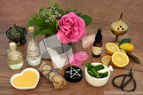 Image of Love Potion Magic Spell Ingredients for Valentines Day