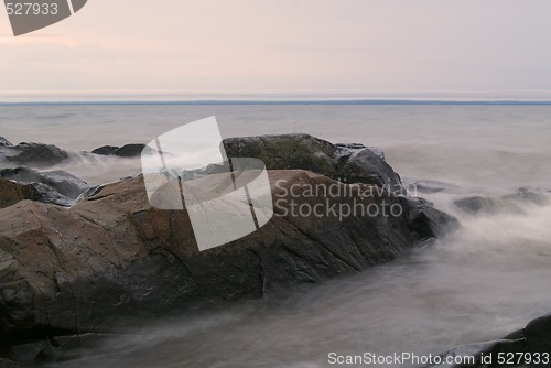 Image of Stones in Grey Water