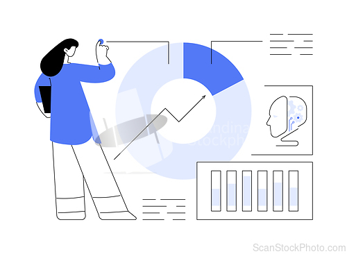Image of AI-Measured Campaign Success abstract concept vector illustration.