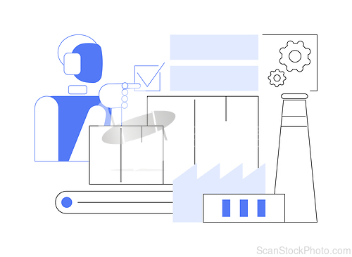 Image of AI-Streamlined Compliance abstract concept vector illustration.