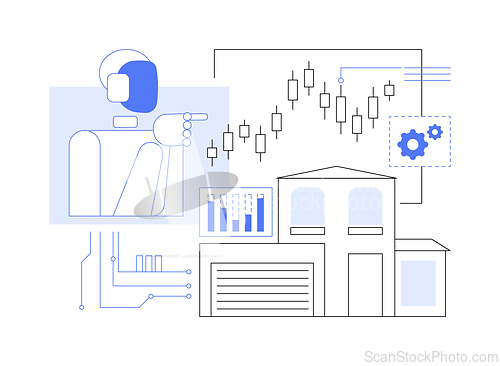 Image of AI-Enhanced Market Analysis abstract concept vector illustration.