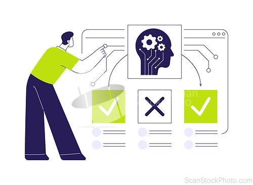 Image of AI-Backed Proactive Issue Resolution abstract concept vector illustration.
