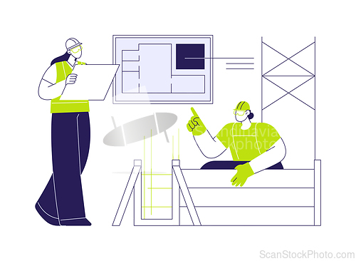 Image of Temporary foundation abstract concept vector illustration.