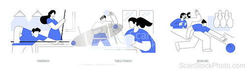 Image of Sport games isolated cartoon vector illustrations se