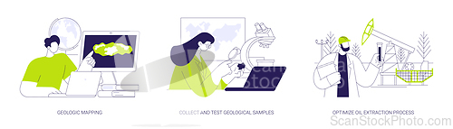 Image of Geology abstract concept vector illustrations.