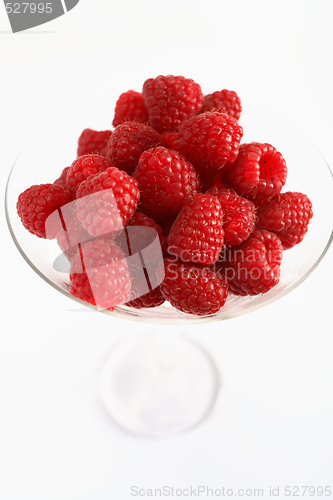 Image of Raspberries in a cocktail glass