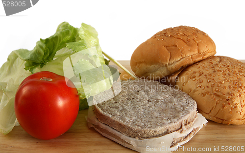 Image of Burger ingredients