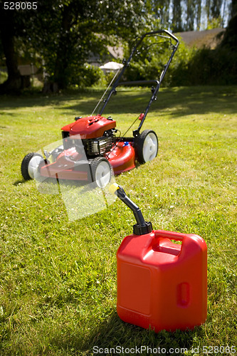 Image of Red Lawn Mower