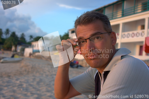 Image of Man on the beach