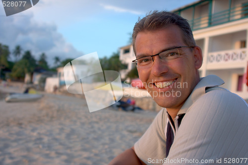 Image of Man on the beach