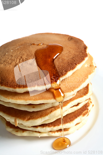 Image of Pancakes and maple syrup