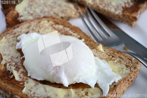 Image of Poached egg on toast