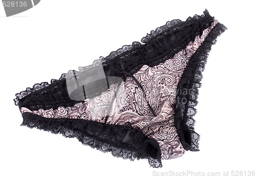 Image of panties on white background