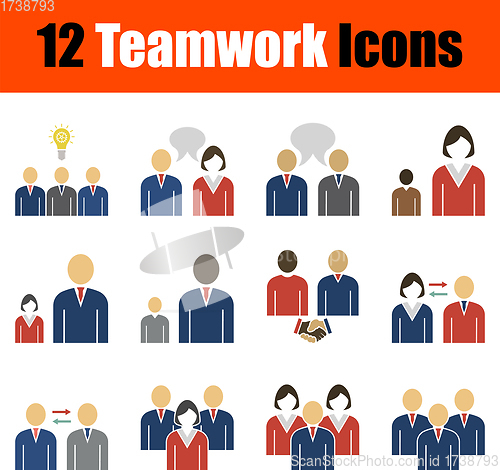 Image of Teamwork Icon Set