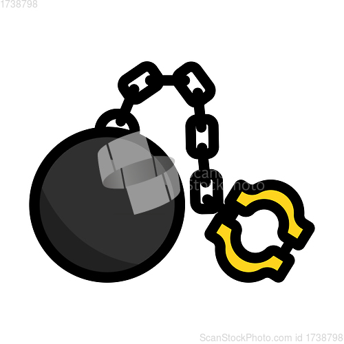 Image of Fetter With Ball Icon