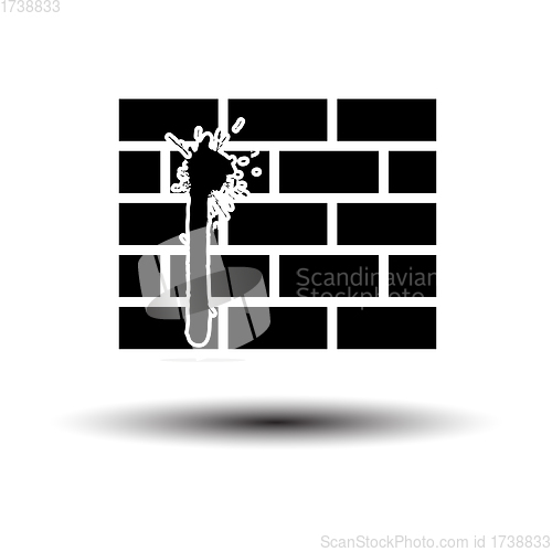 Image of Blood On Brick Wall Icon