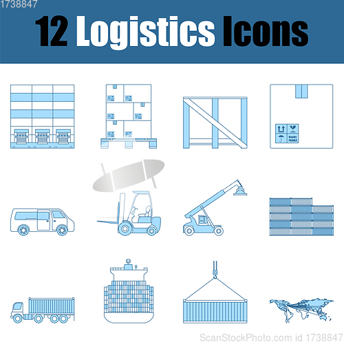 Image of Logistics Icon Set